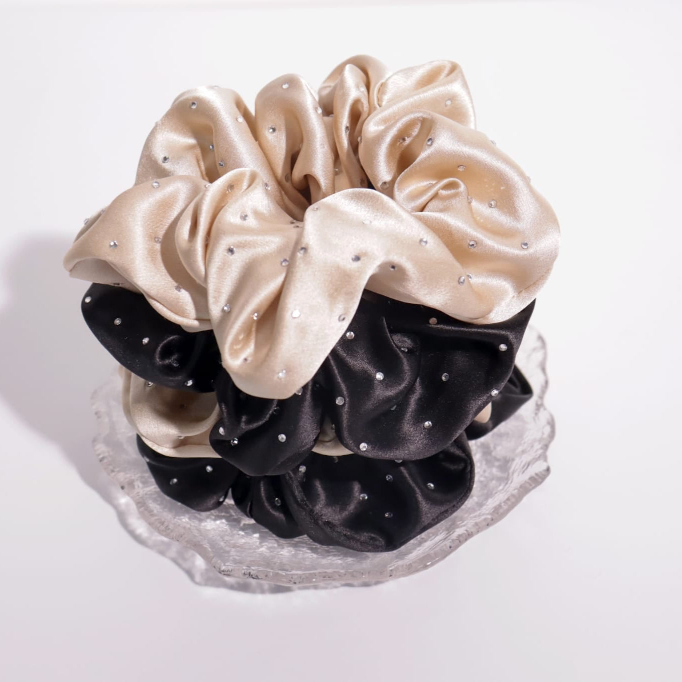 Sparkle Silk Scrunchie