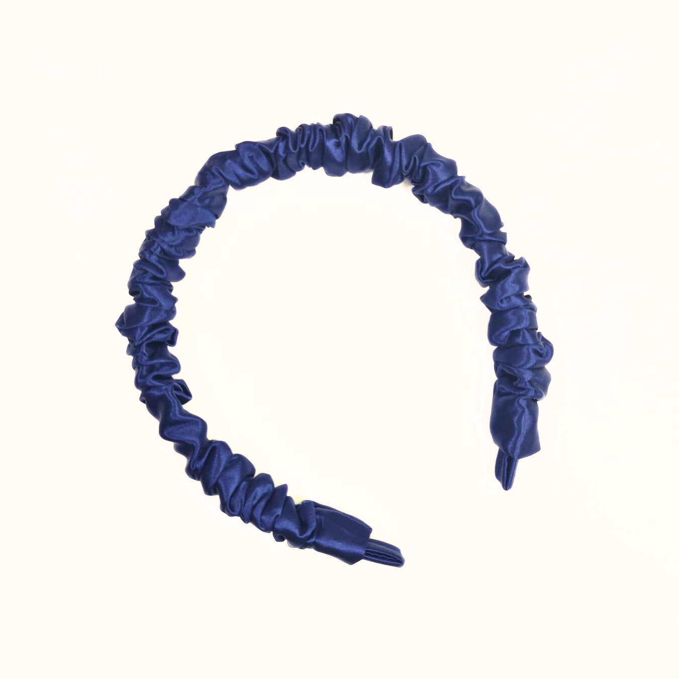 Skinny Silk Ruched Headband