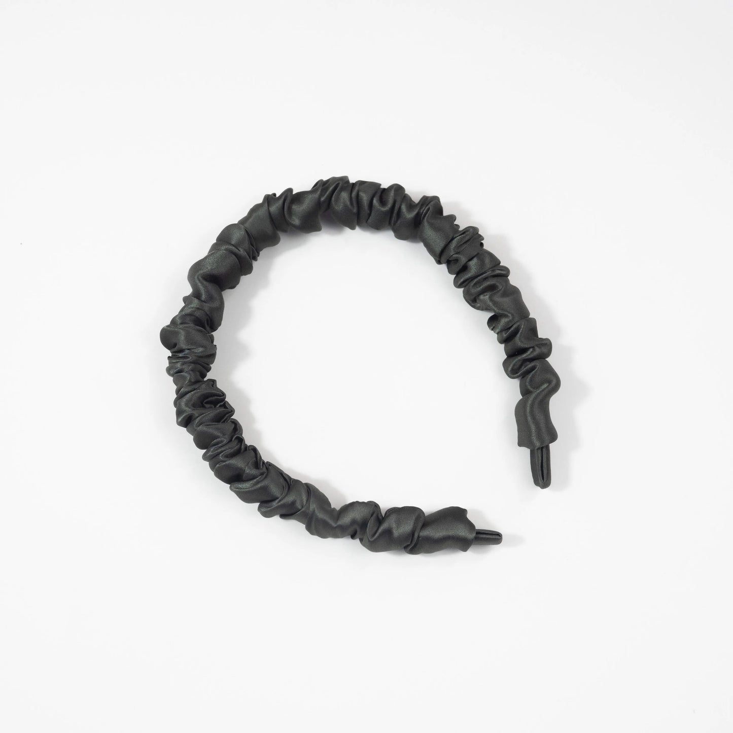 Skinny Silk Ruched Headband