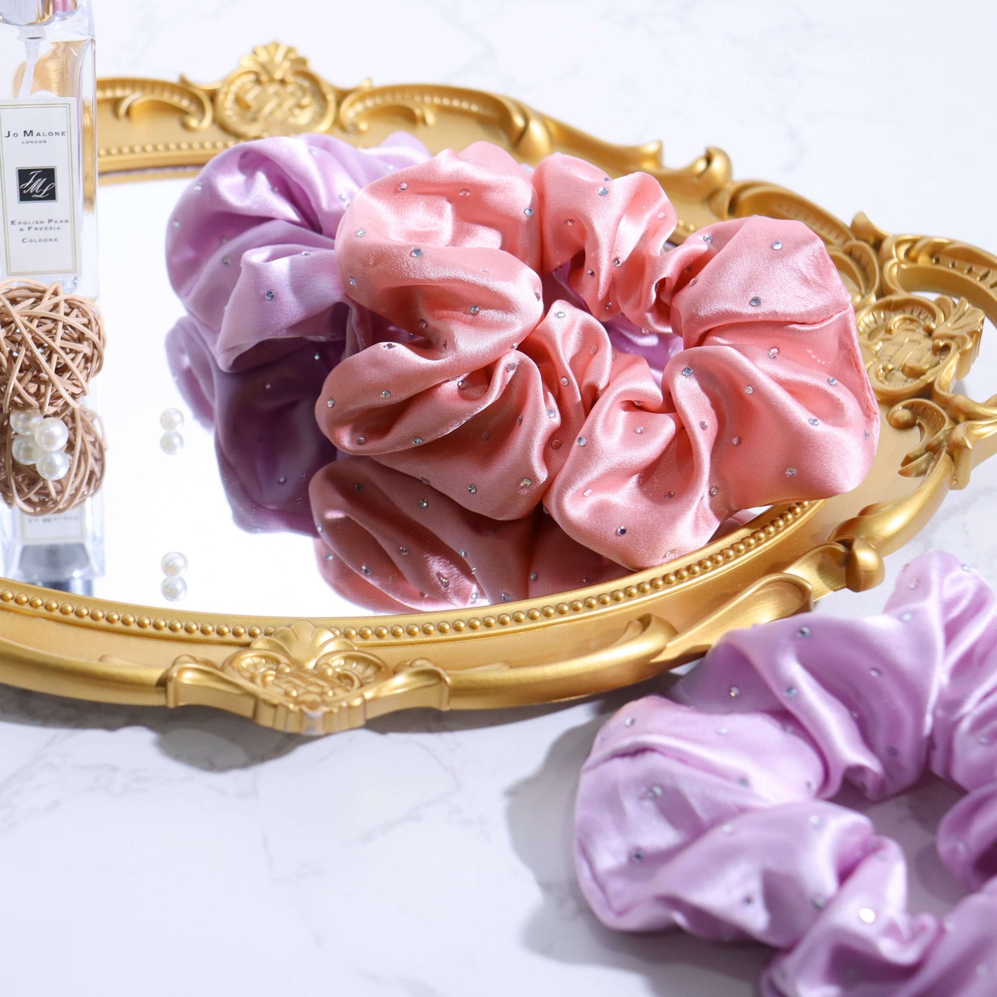 Sparkle Silk Scrunchie