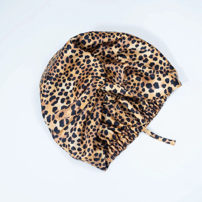 Luxury 22 Momme mulberry silk bonnets with adjustable tie by The Cheshire Silk Company