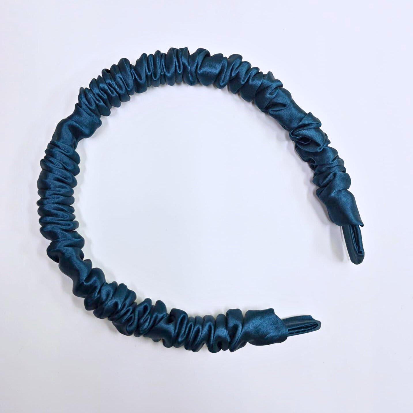 Skinny Silk Ruched Headband
