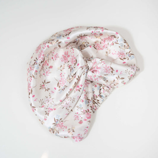 Silk Drawstring Bonnet