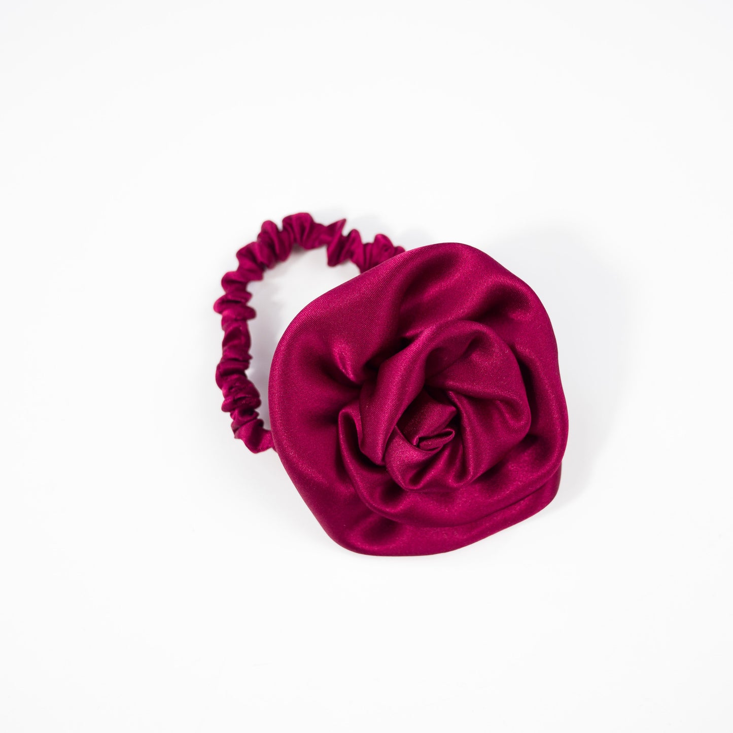 Rose Silk Scrunchie