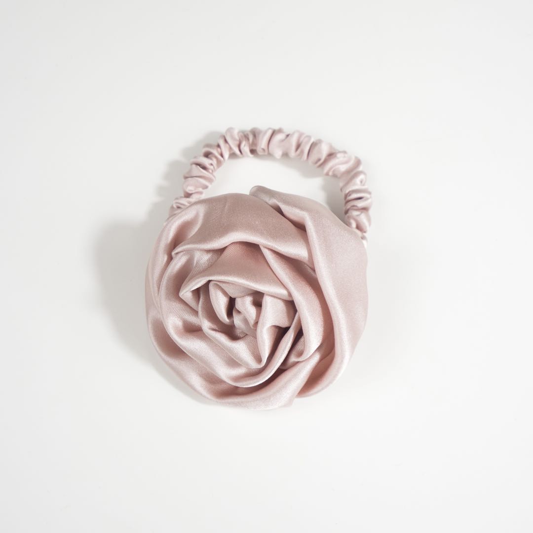 Rose Silk Scrunchie