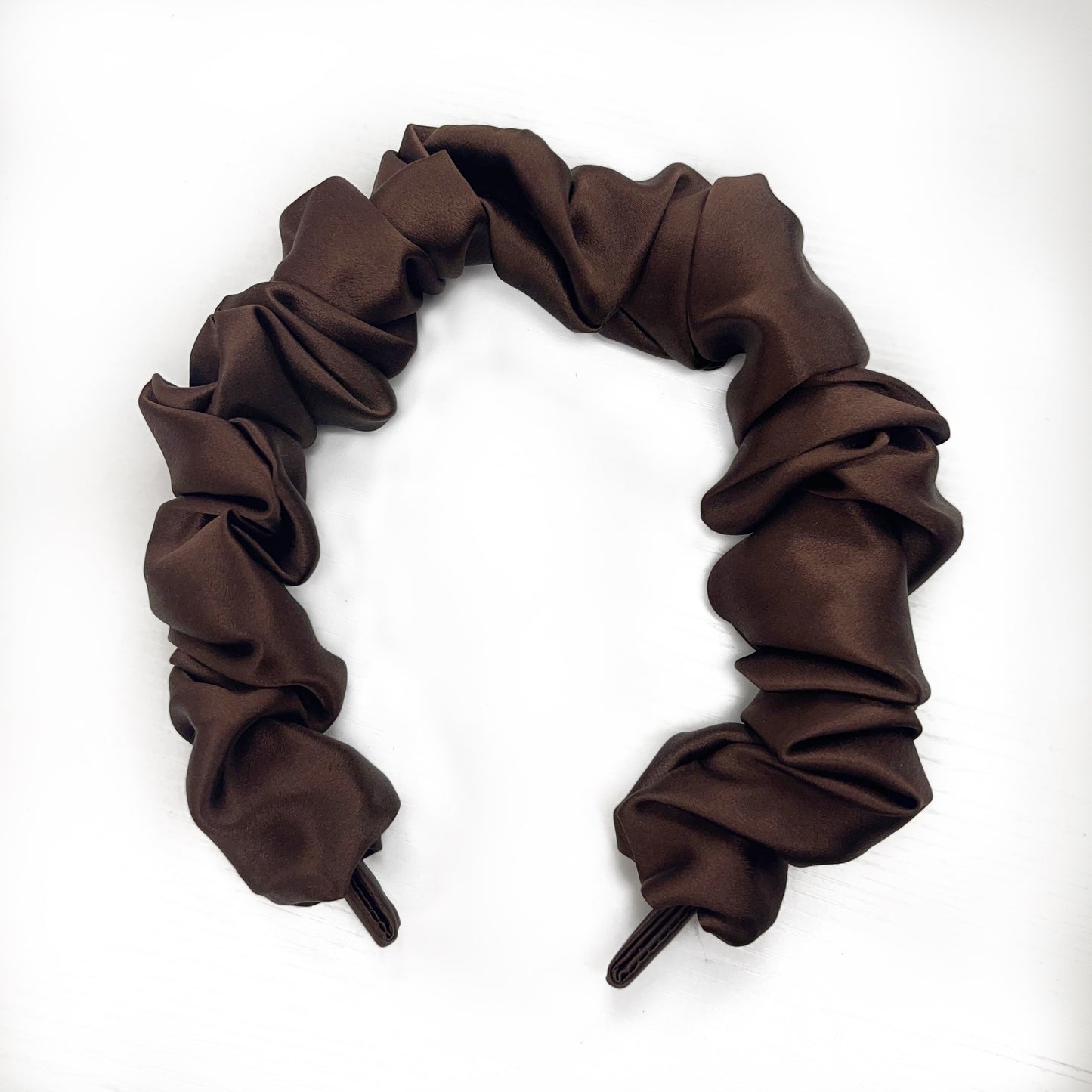 Oversized Silk Ruched Headband