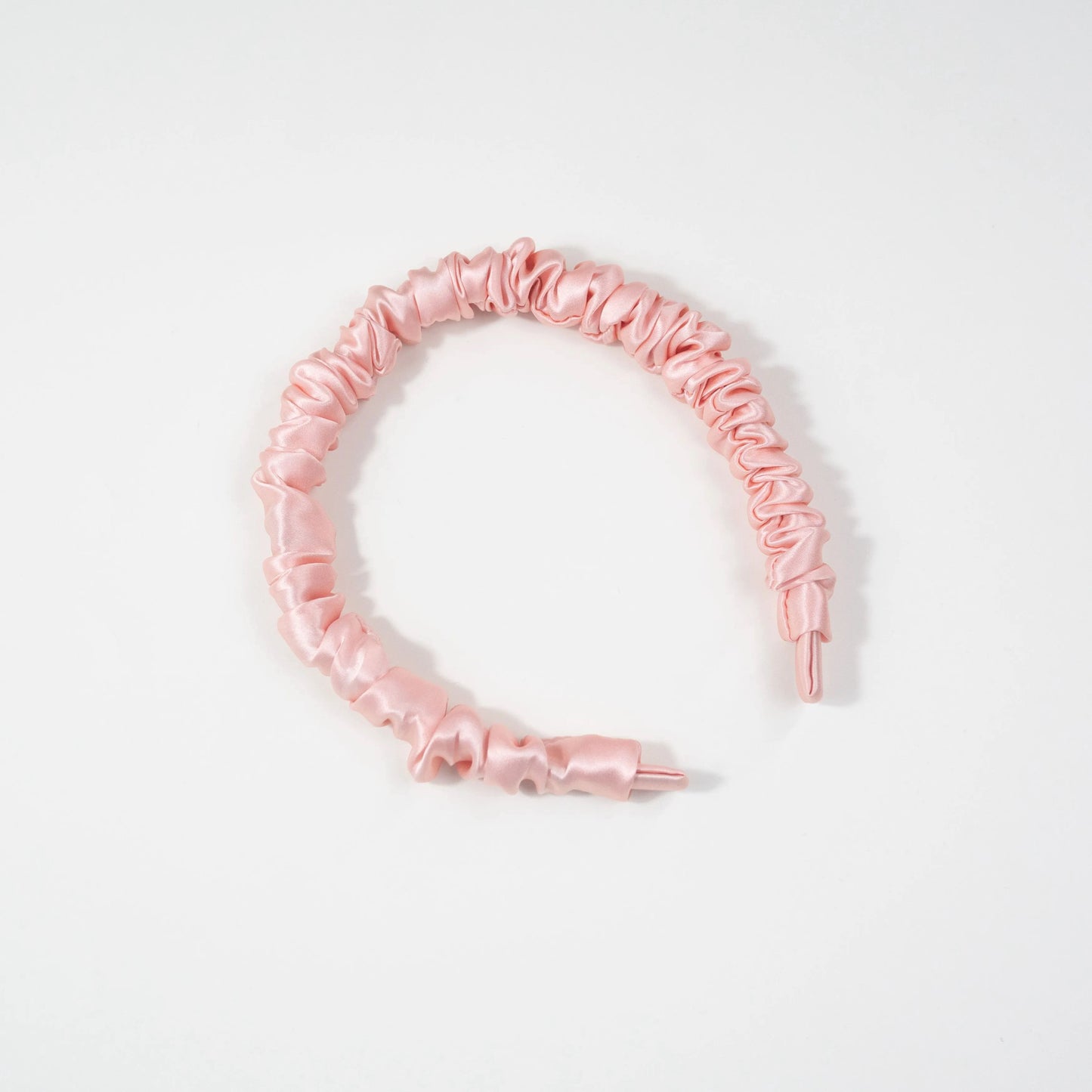 Skinny Silk Ruched Headband