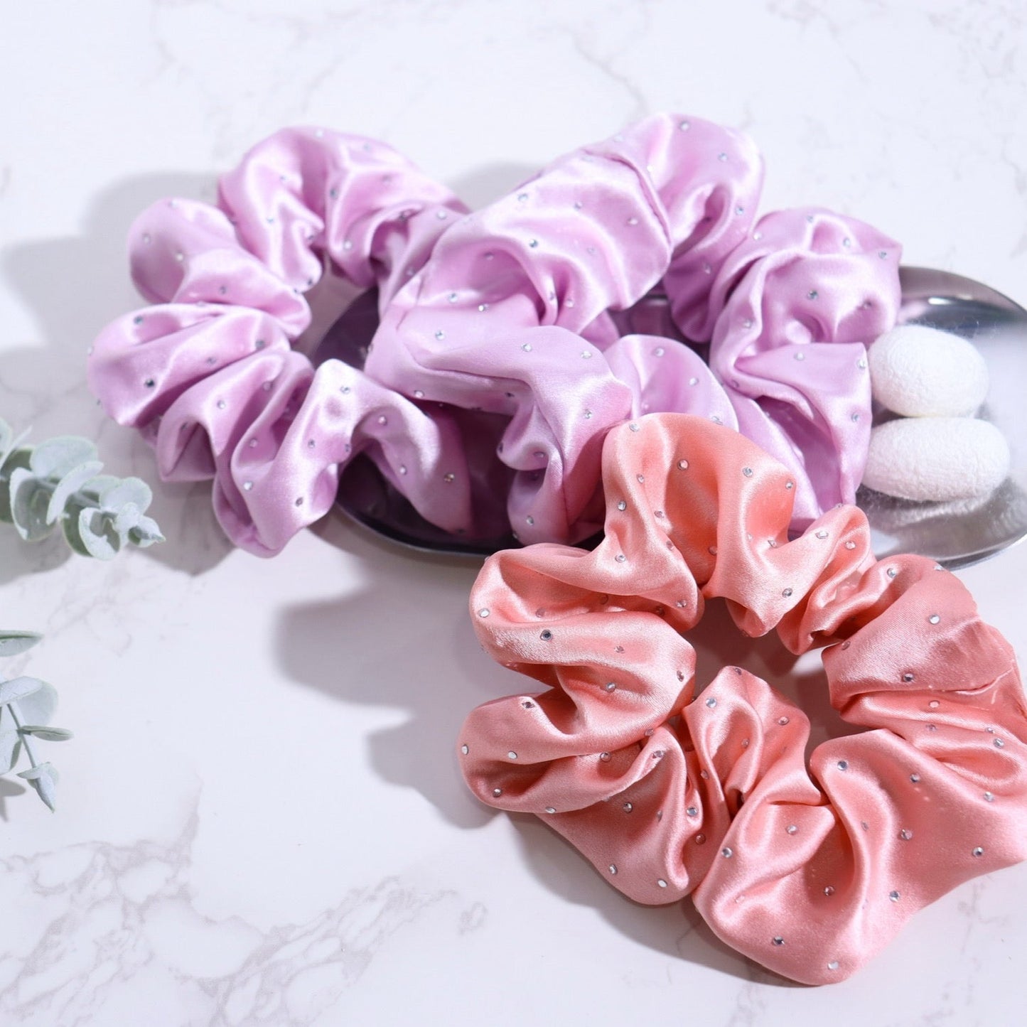 Sparkle Silk Scrunchie