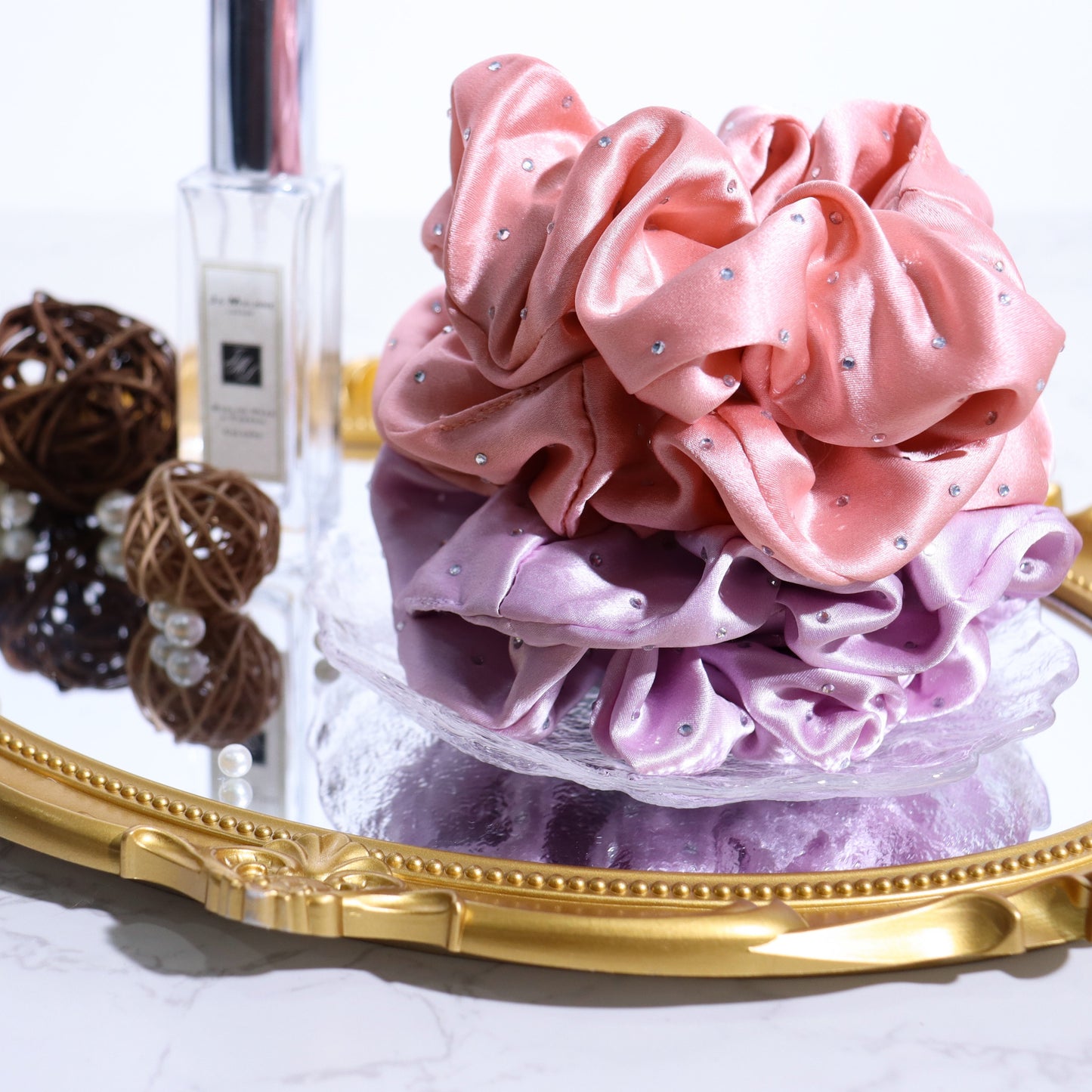 Sparkle Silk Scrunchie