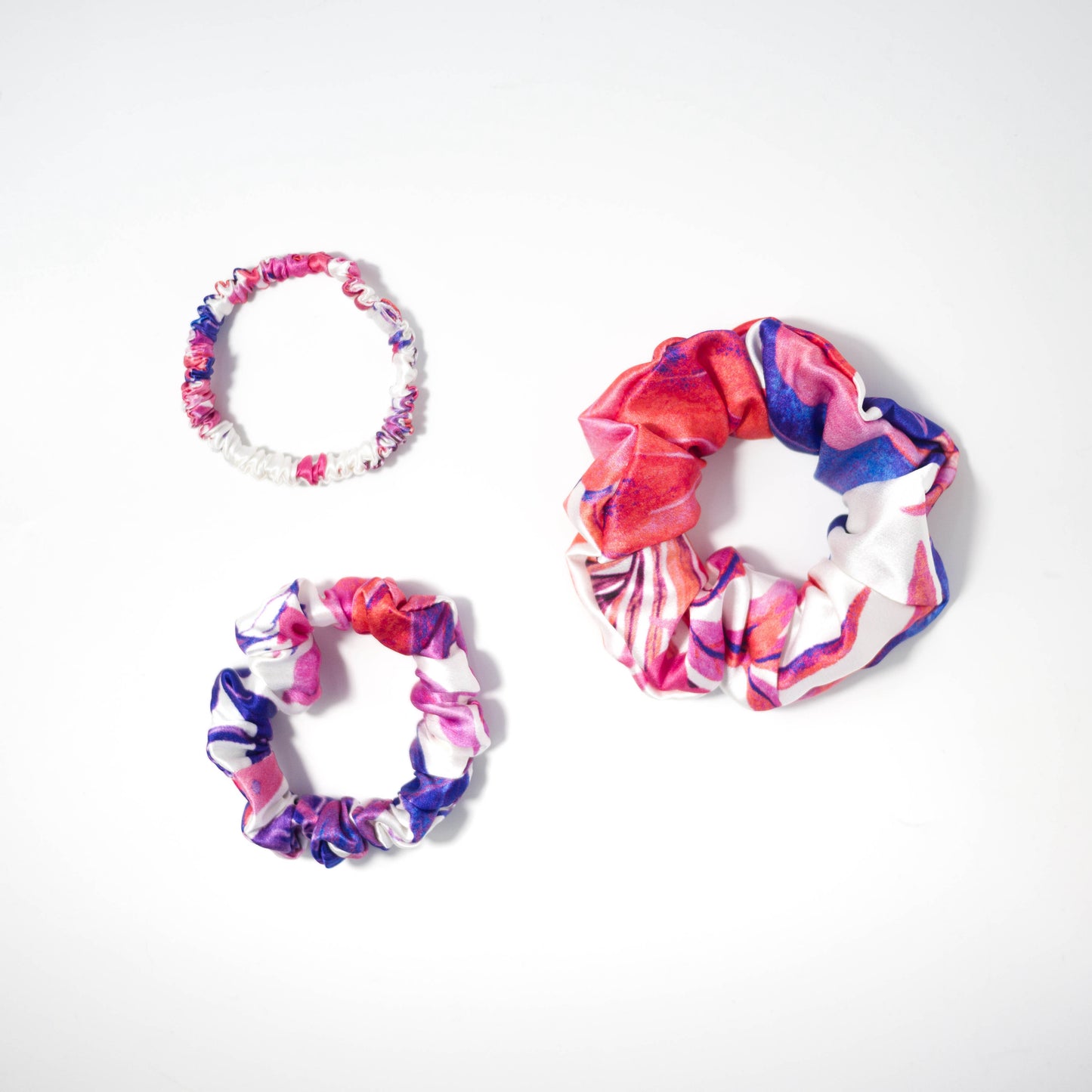 Set of Scrunchies in 3 sizes