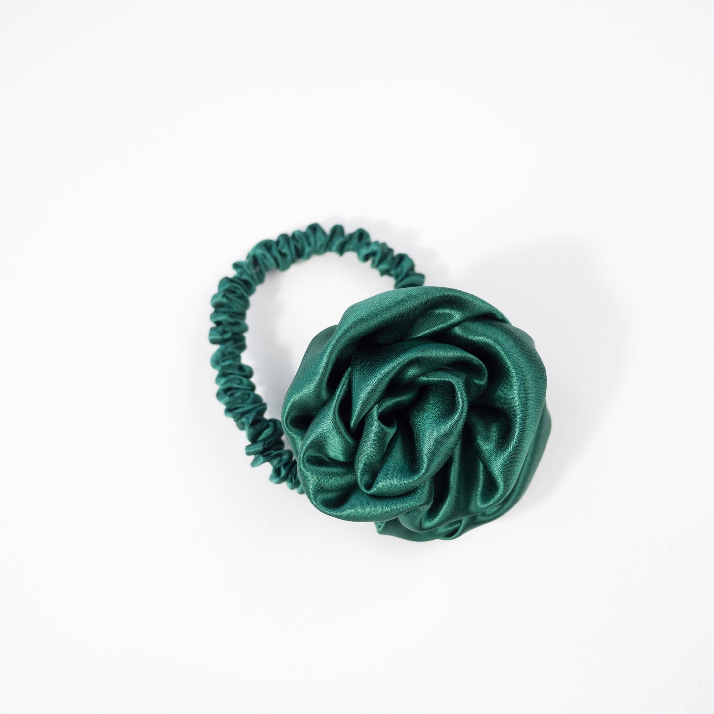 Rose Silk Scrunchie