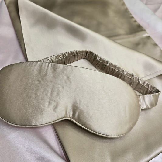 Luxury Silk Sleep Set – Pillowcase & Contoured Sleep Mask