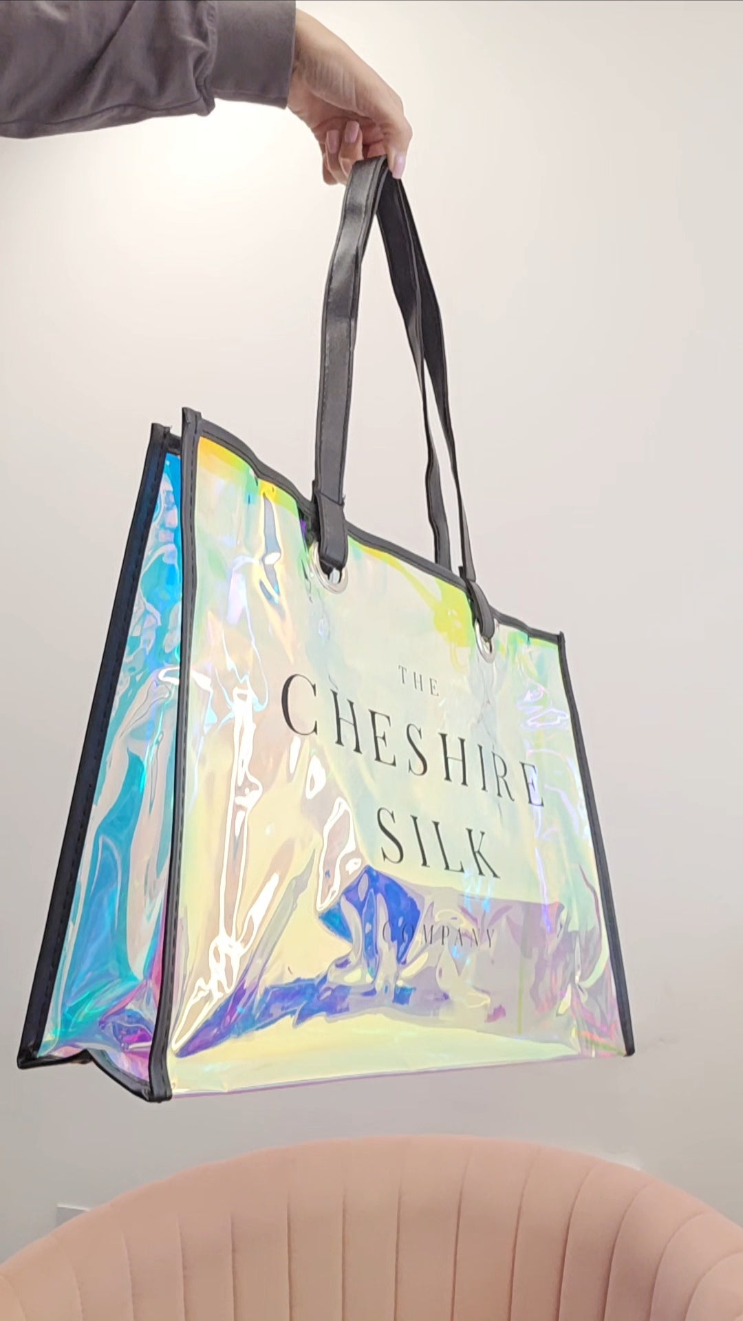 Large Holographic tote bag